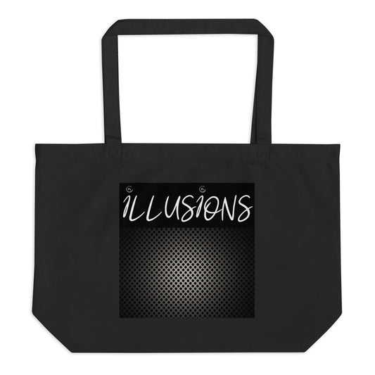 Illusions Large organic tote bag