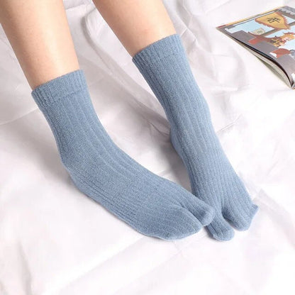 Japanese Tabi Cotton Warm socks for Flip Flops