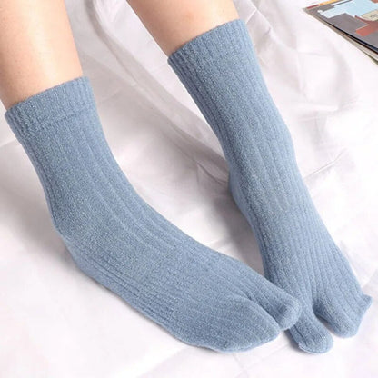 Japanese Tabi Cotton Warm socks for Flip Flops