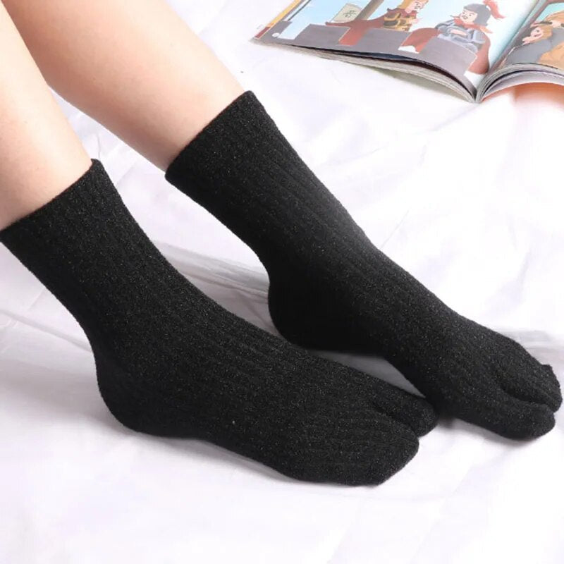 Japanese Tabi Cotton Warm socks for Flip Flops