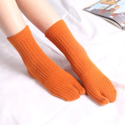Japanese Tabi Cotton Warm socks for Flip Flops