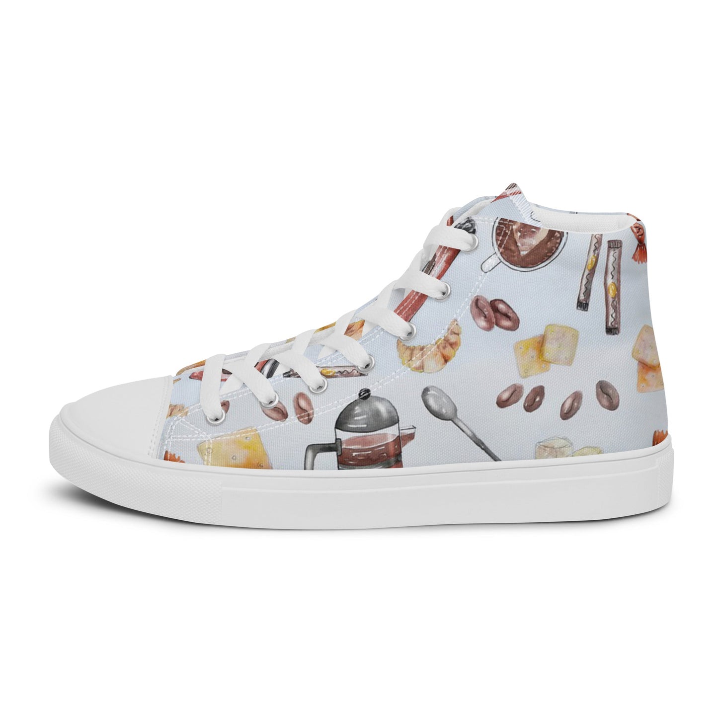 Le Petit Cafe - Women’s high top canvas shoes