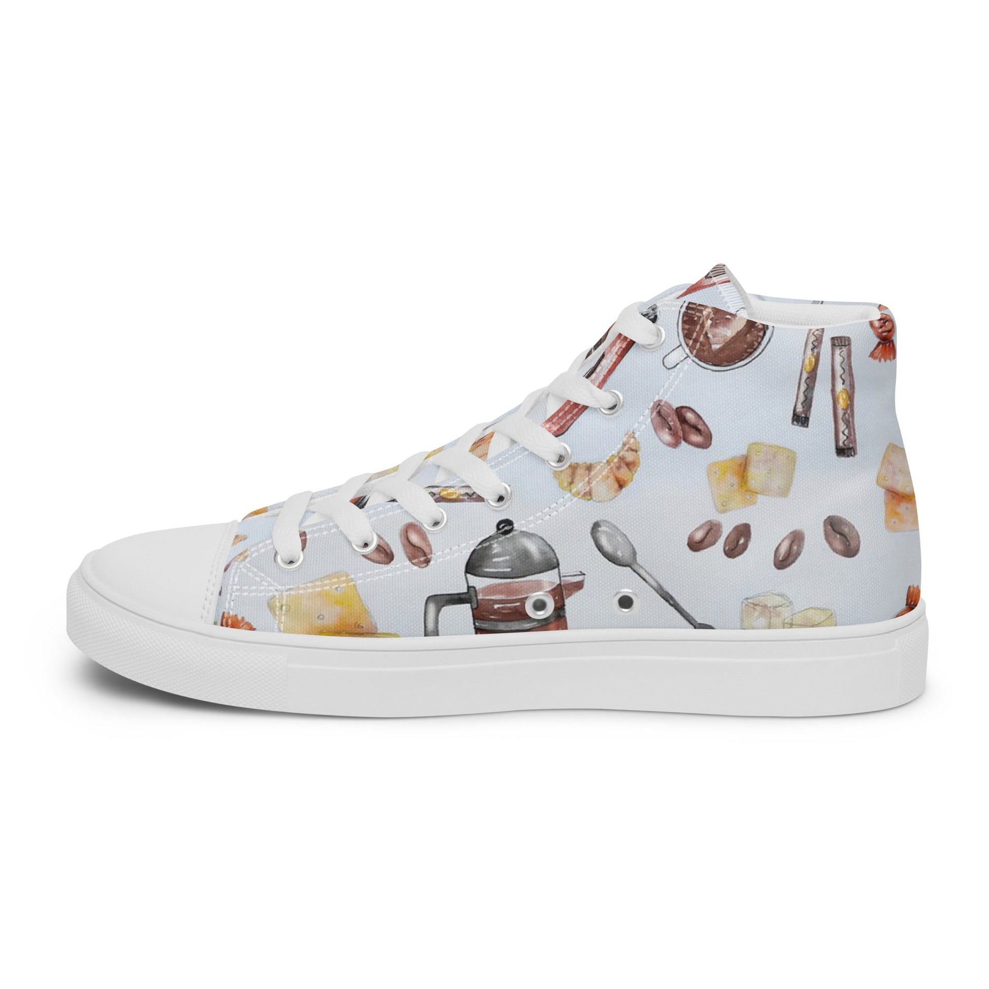 Le Petit Cafe - Women’s high top canvas shoes