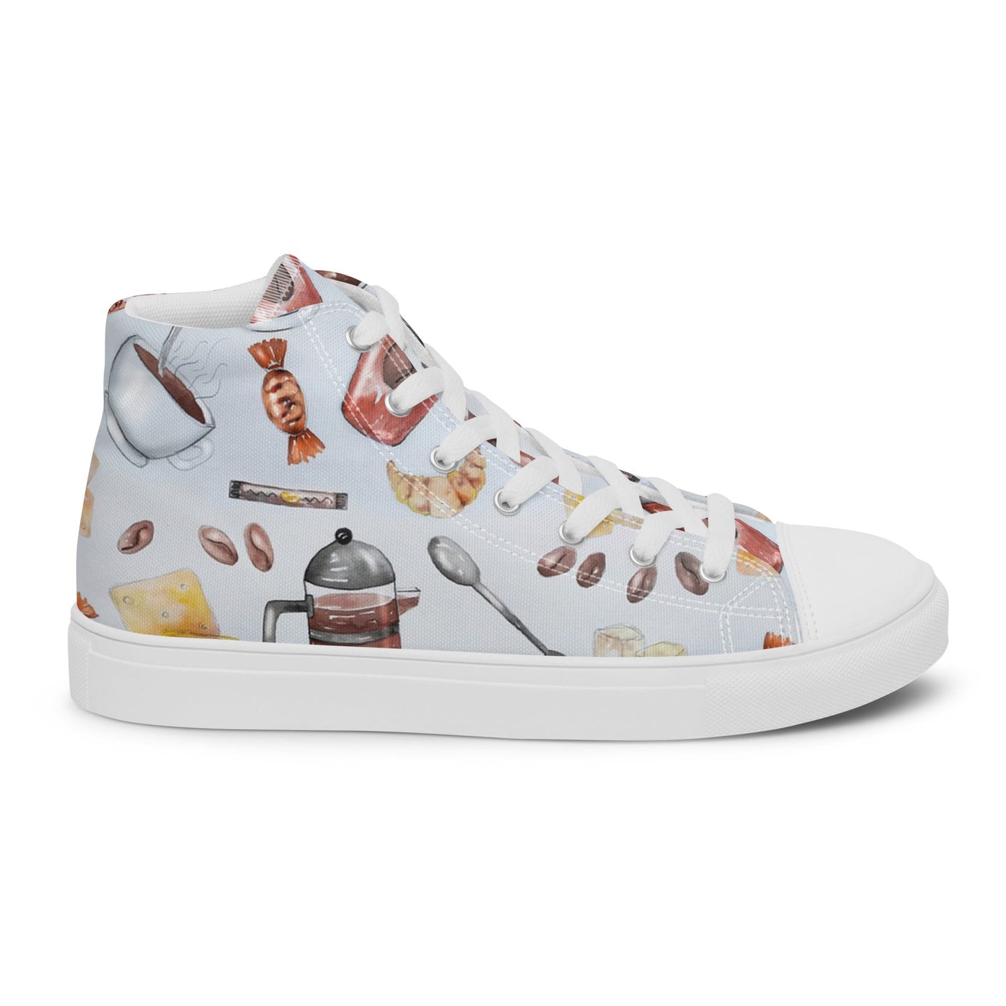 Le Petit Cafe - Women’s high top canvas shoes