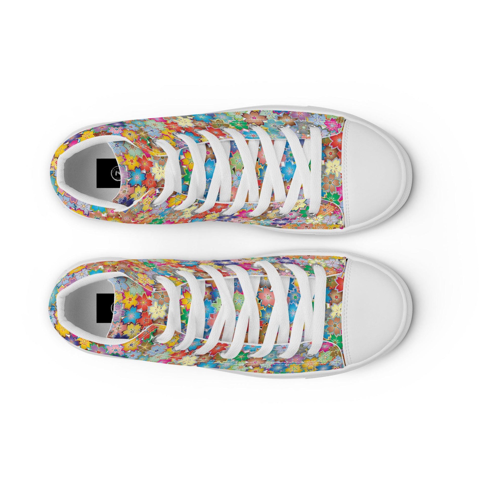 Liberty Flowers high top canvas shoes