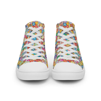 Liberty Flowers high top canvas shoes