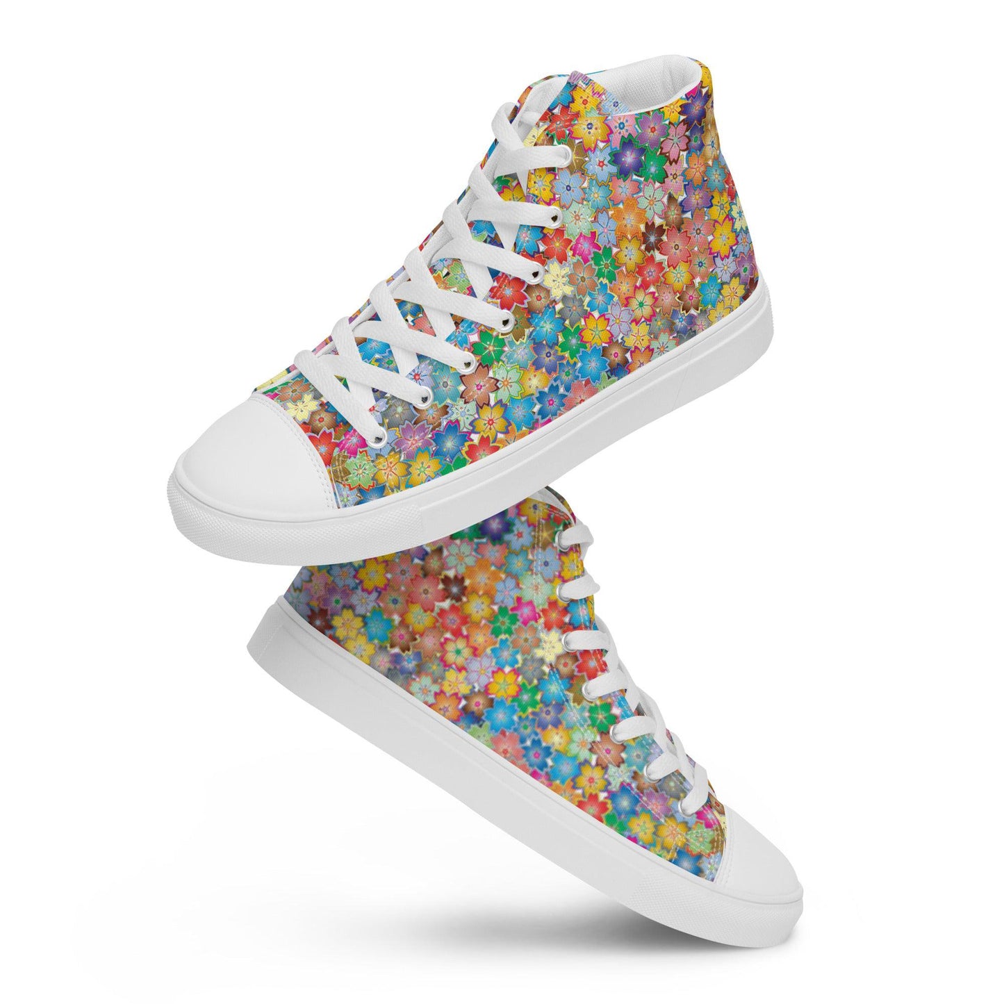 Liberty Flowers high top canvas shoes