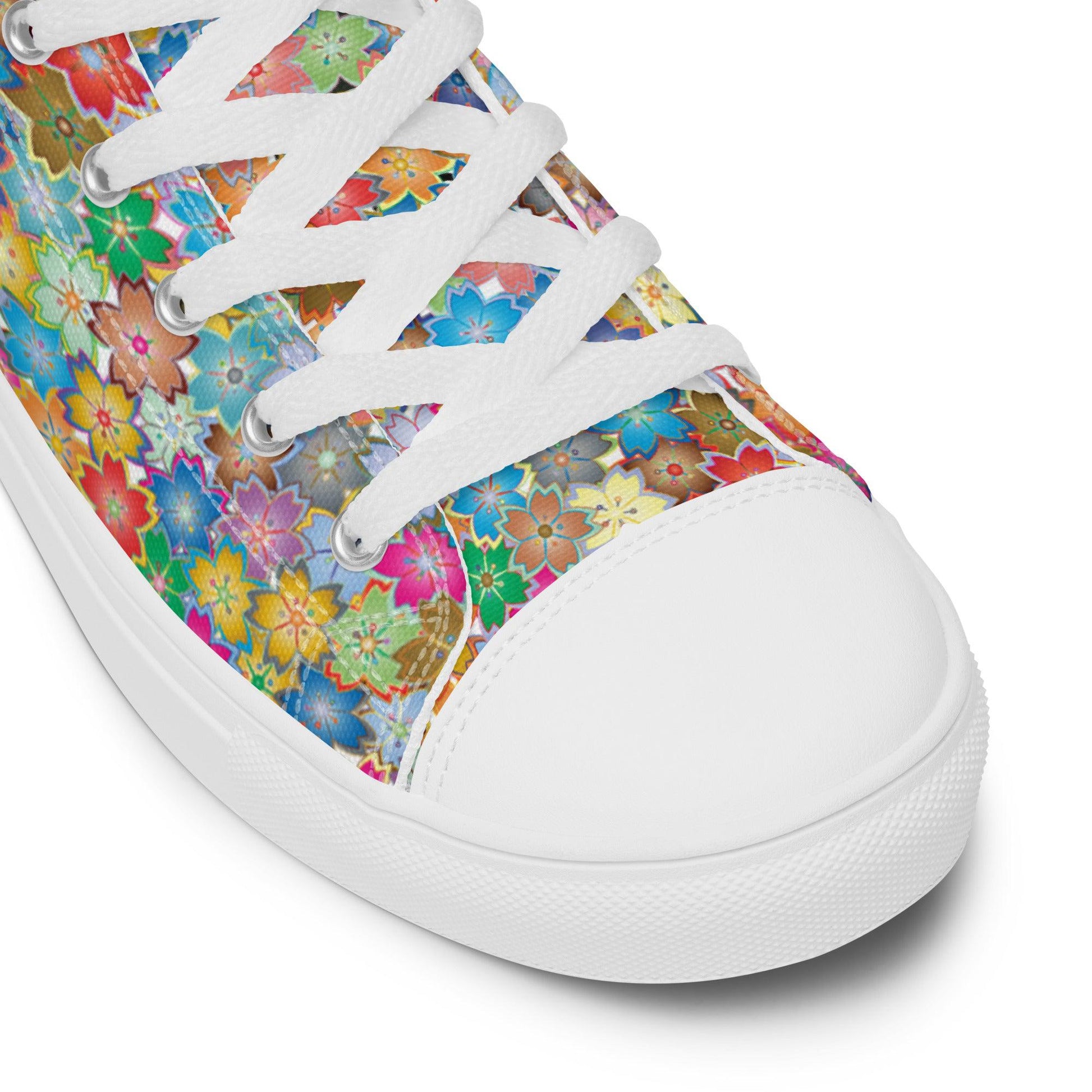 Liberty Flowers high top canvas shoes