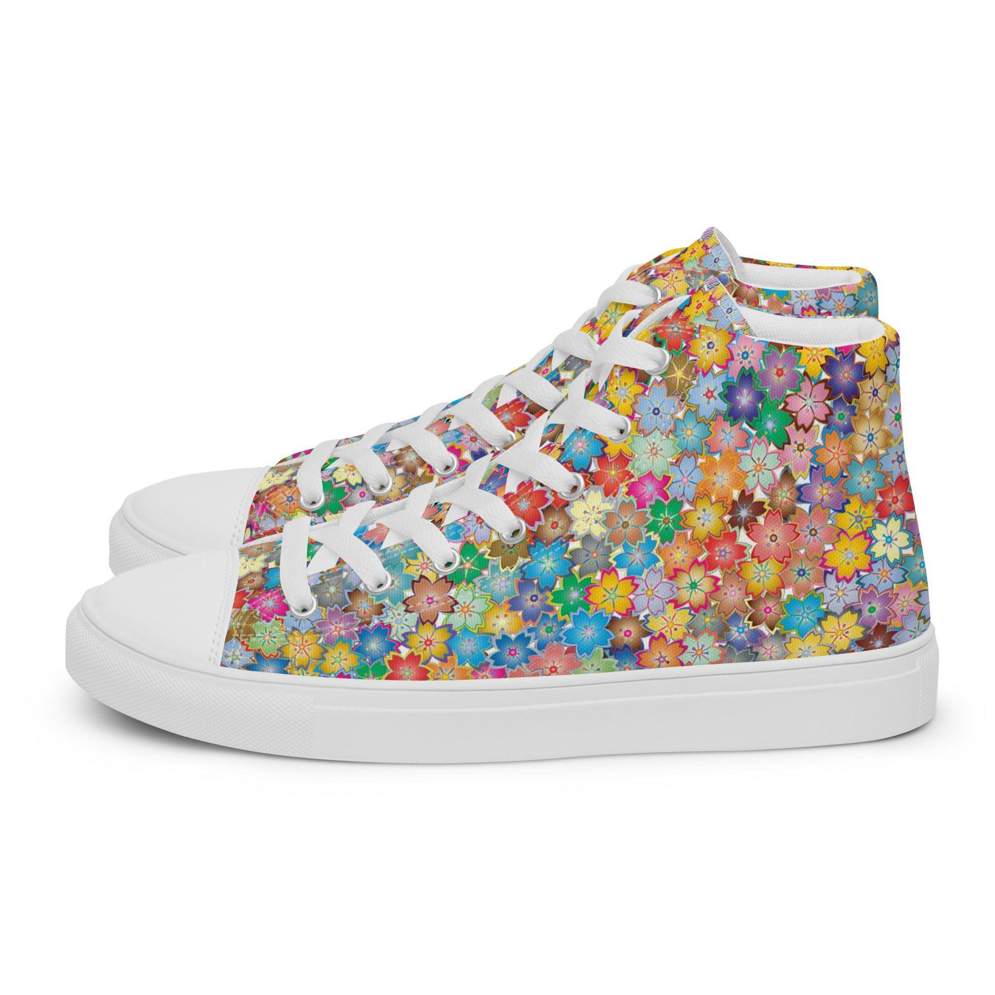 Liberty Flowers high top canvas shoes