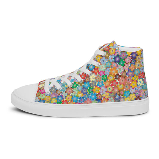Liberty Flowers high top canvas shoes