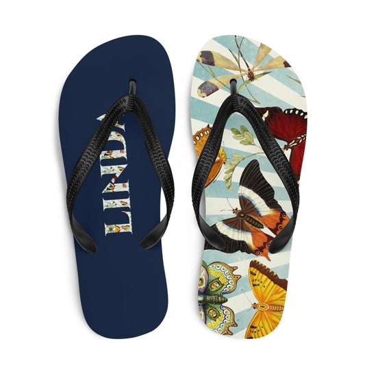 Linda Customized Name flip flop