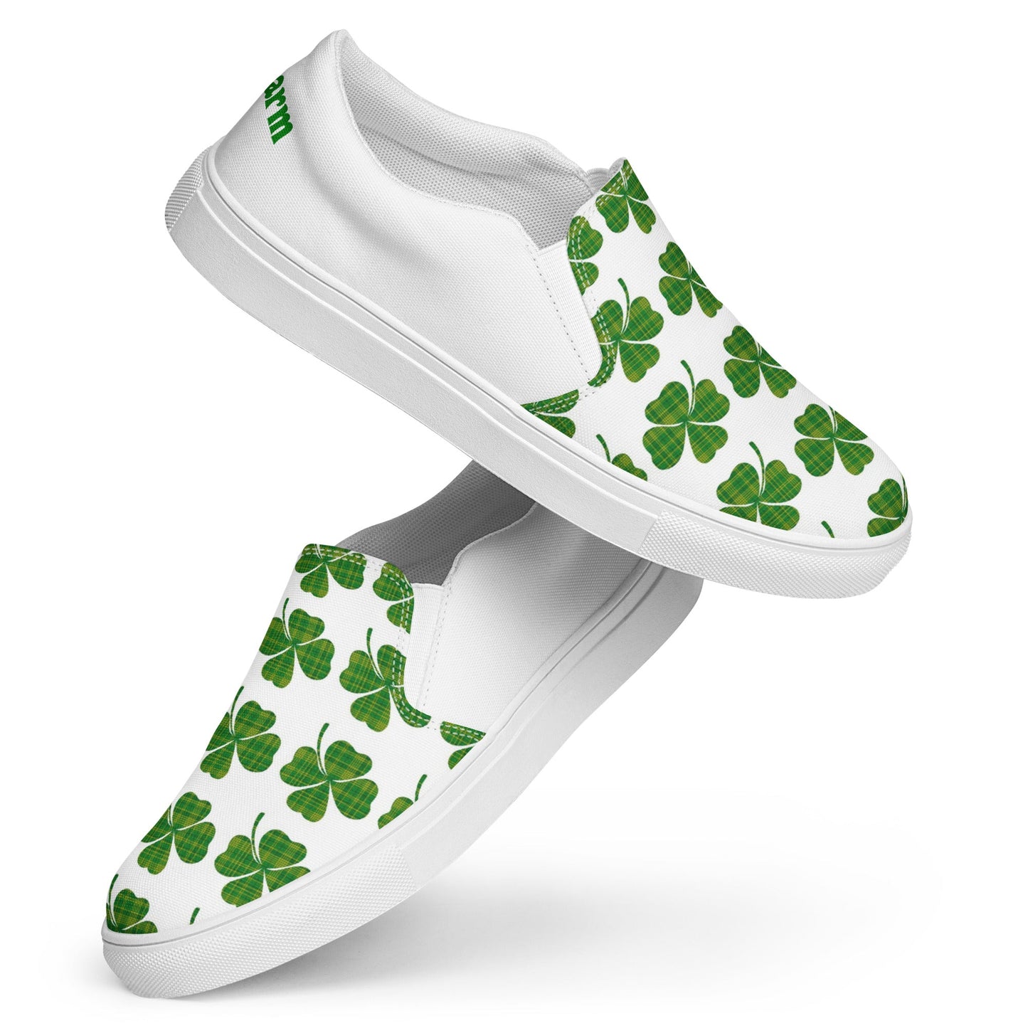 Lucky Charm men's slip-on canvas shoes