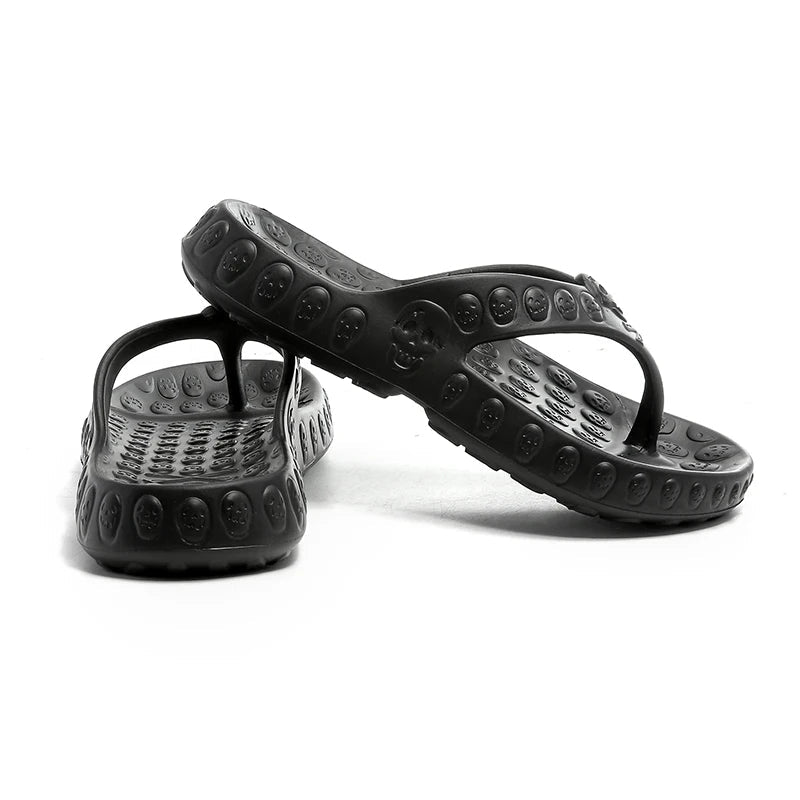 Men's Flip flops skull design