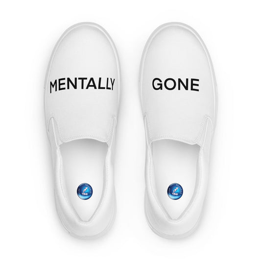 Mentally Gone men's slip-on canvas shoes