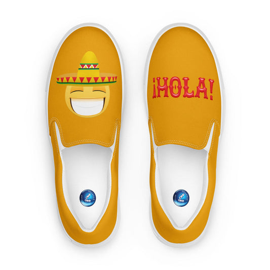 Mexican Smile men's slip-on canvas shoes
