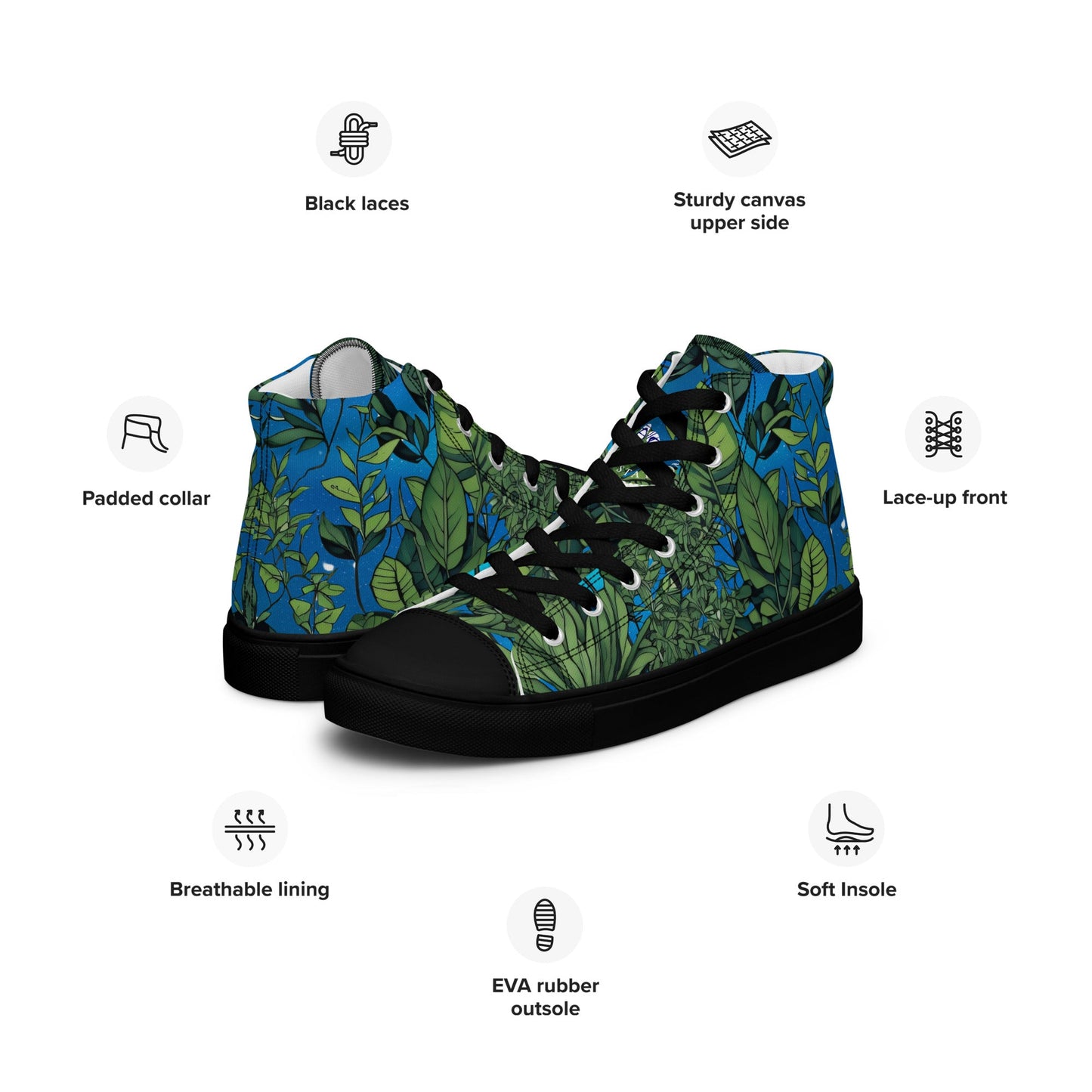 Modern Camo - Custom Women’s high top canvas design