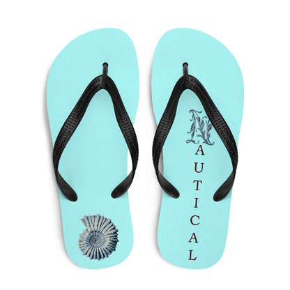 Nautical Fossils Flip-flops