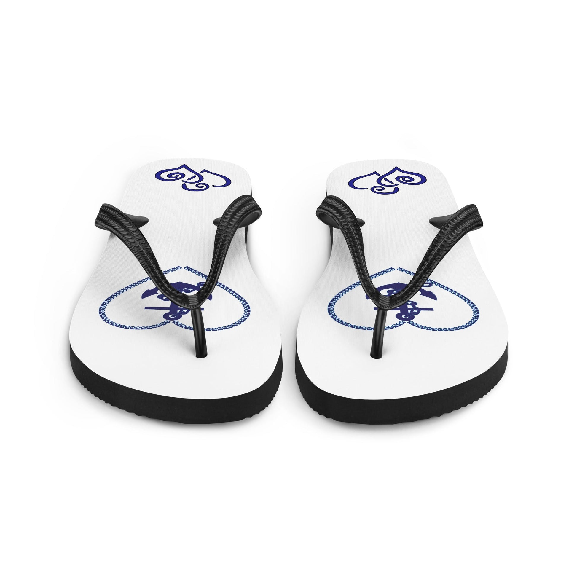 Nautical Hearts Flip-Flops