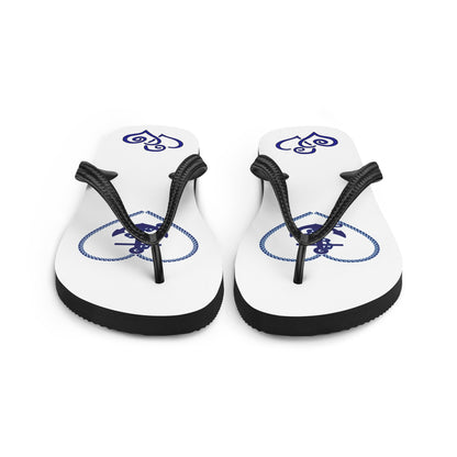 Nautical Hearts Flip-Flops