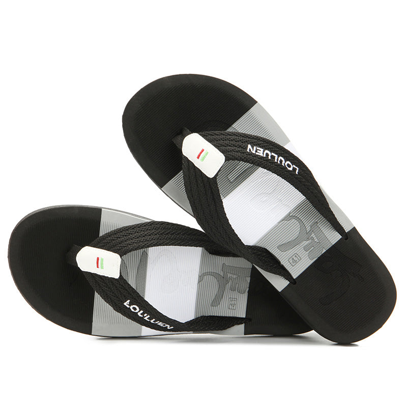 Nautical Men's Flip-Flops