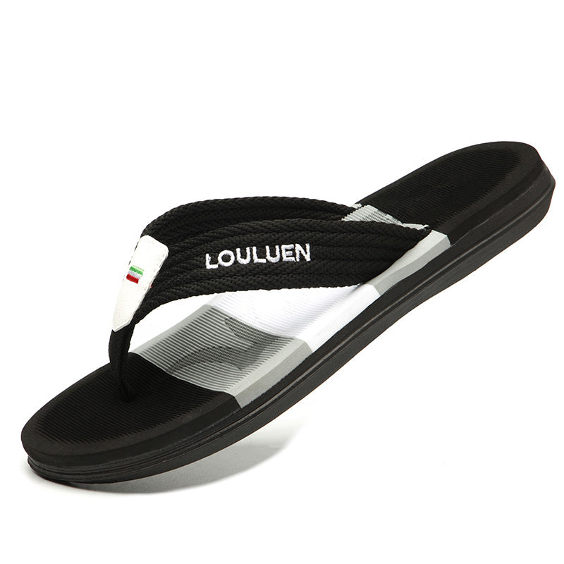 Nautical Men's Flip-Flops