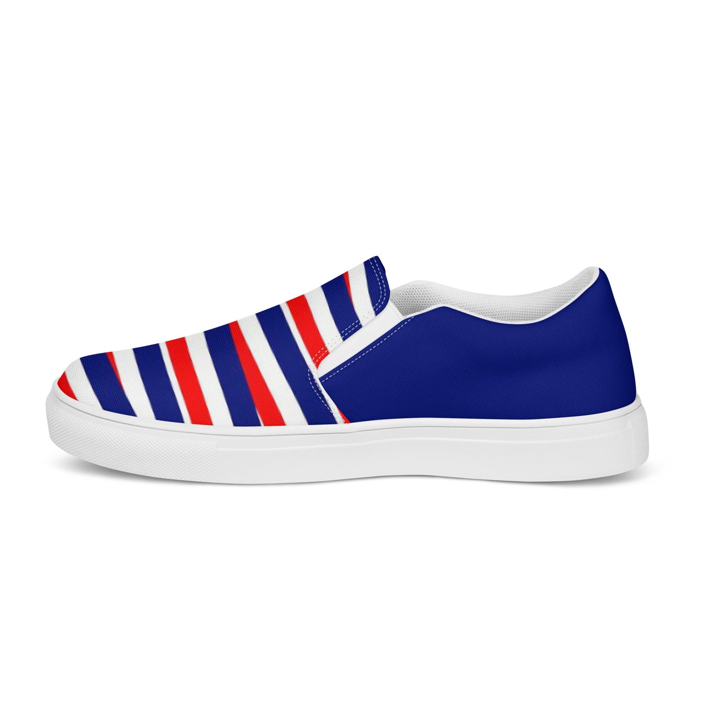 Nautical Stripes Men’s slip-on canvas shoes