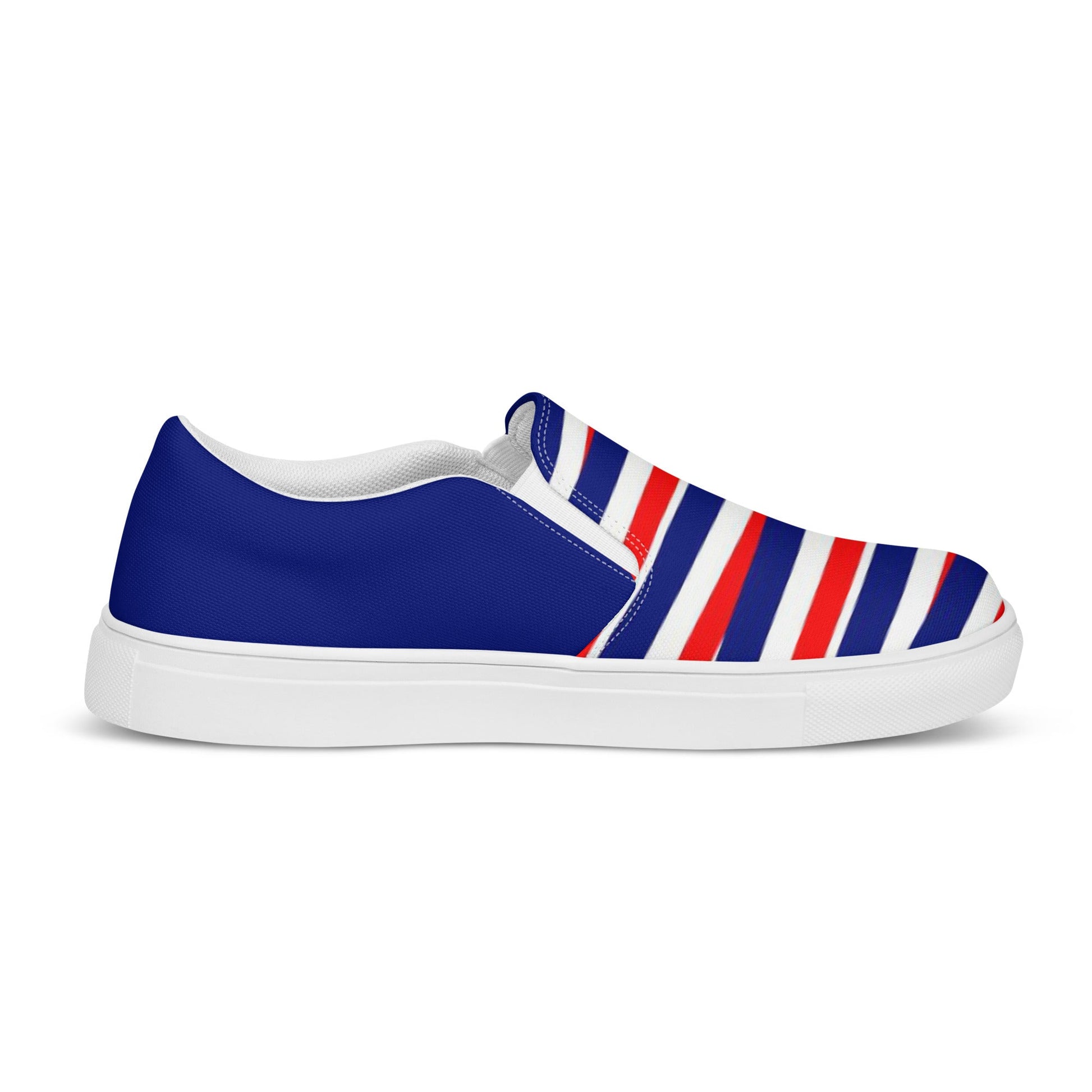 Nautical Stripes Men’s slip-on canvas shoes