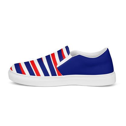 Nautical Stripes Men’s slip-on canvas shoes