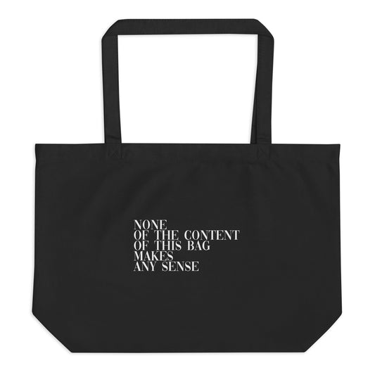 Nonesense Large organic tote bag