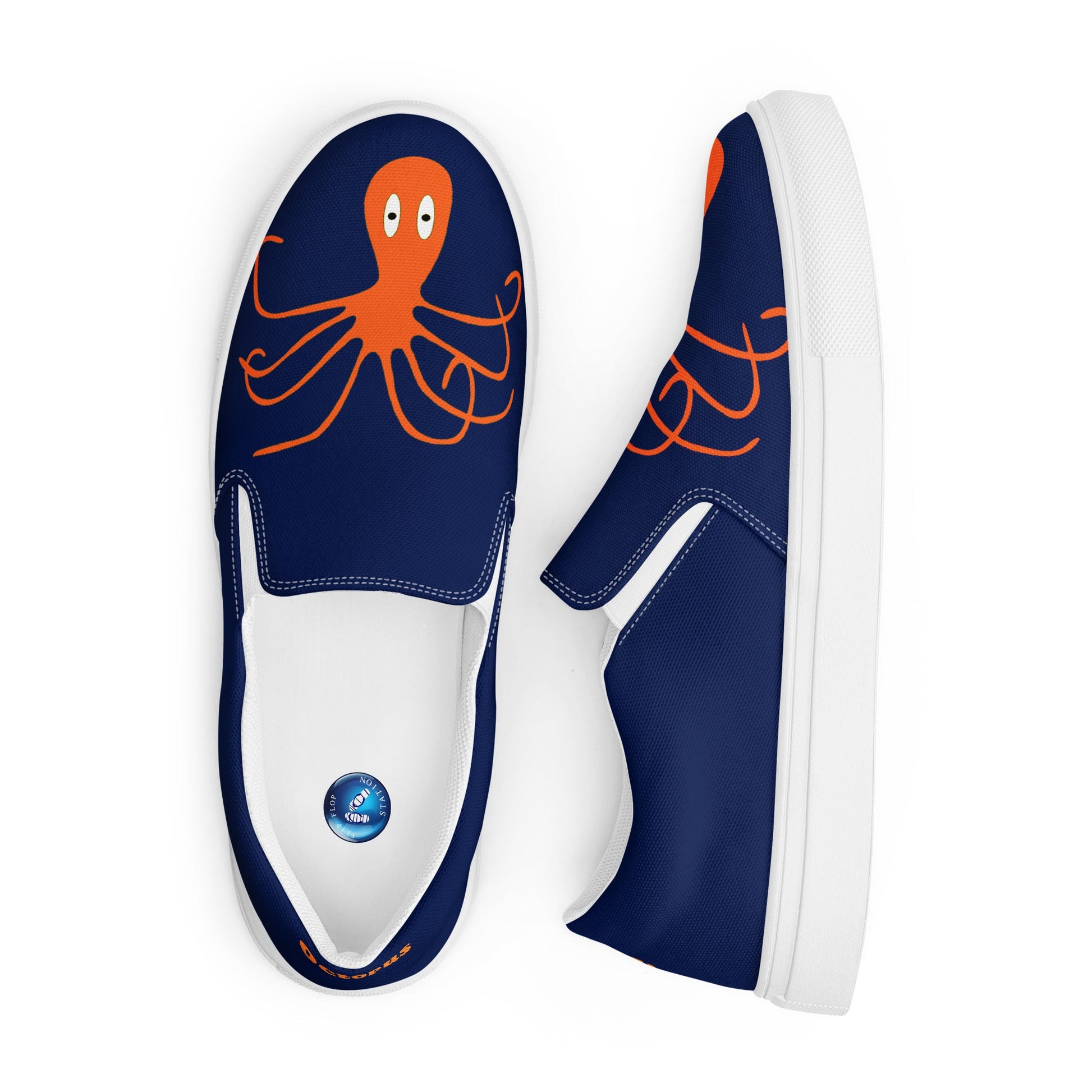 Octo-toes men's slip-on canvas shoes