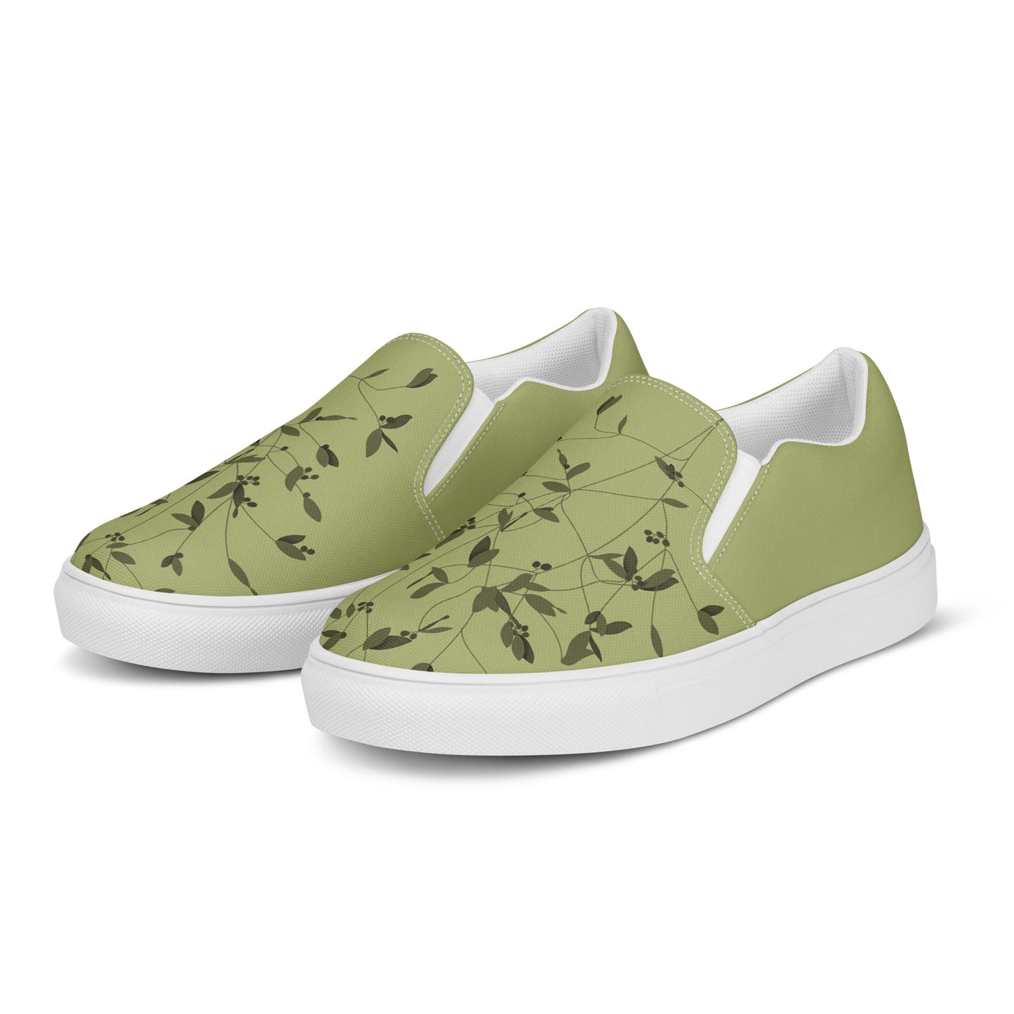 Olive Branch -Women’s slip-on canvas shoes