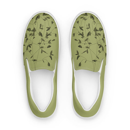 Olive Branch -Women’s slip-on canvas shoes