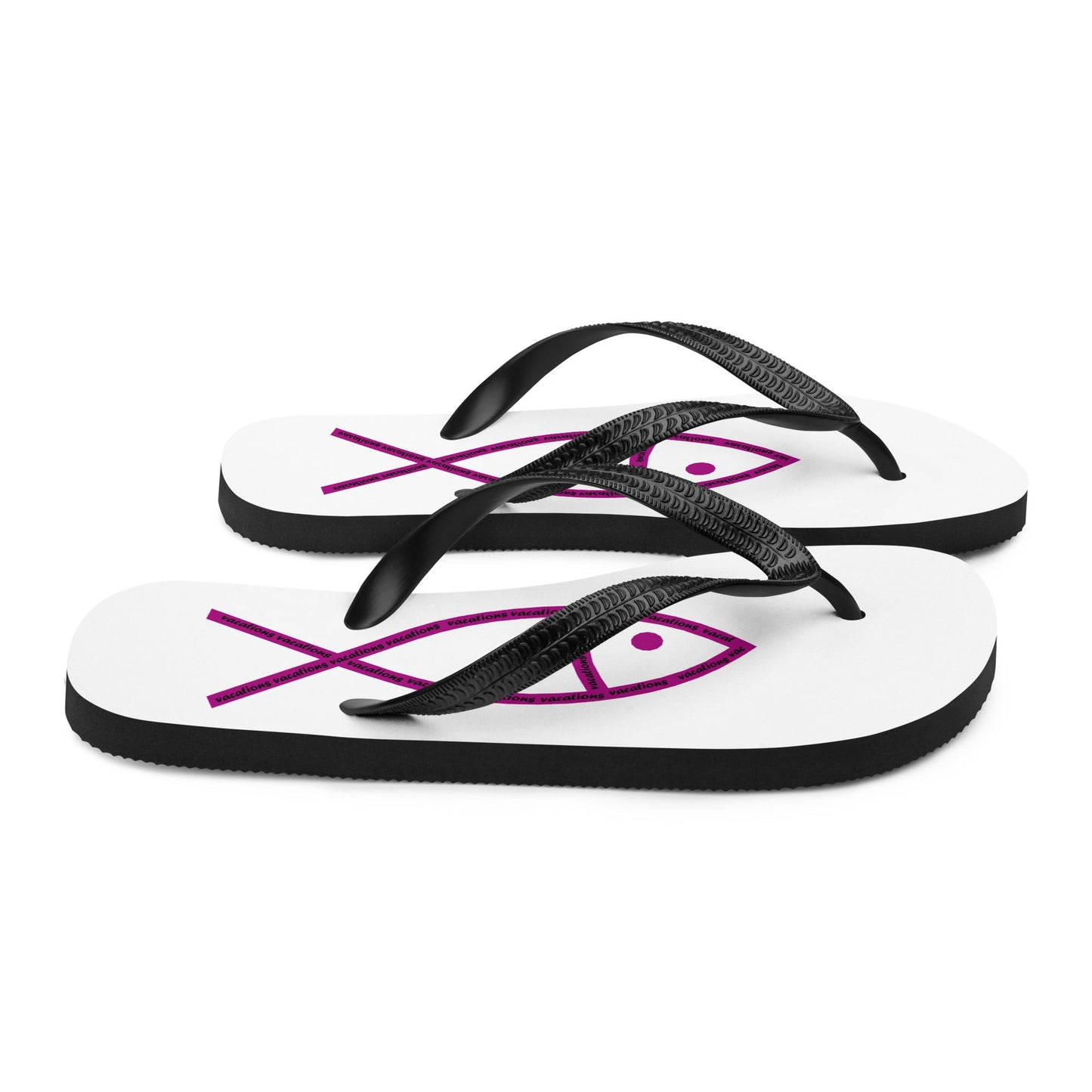 One Fish Unisex Flip-Flops Design