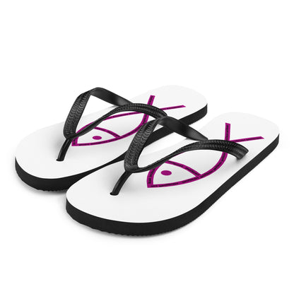 One Fish Unisex Flip-Flops Design