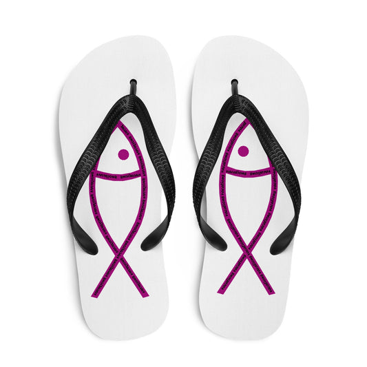 One Fish Unisex Flip-Flops Design