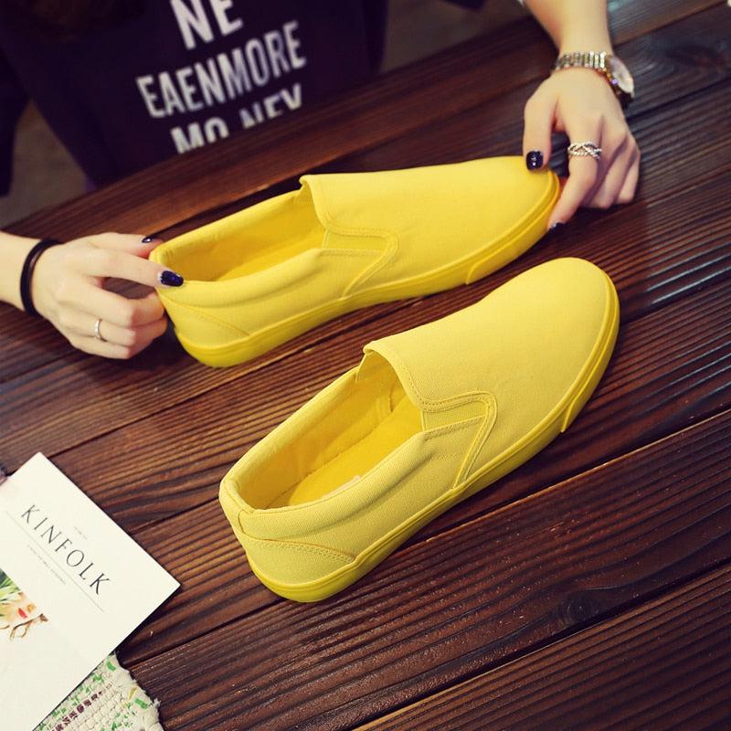 One color only... men's slip-on canvas shoes