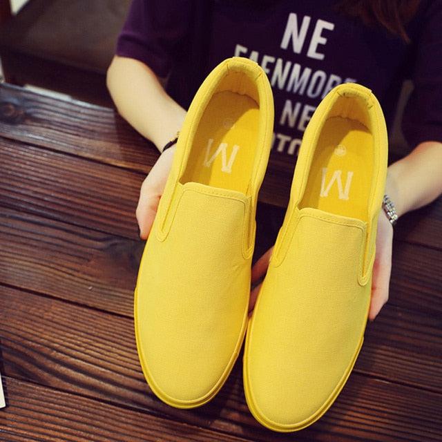 One color only... men's slip-on canvas shoes