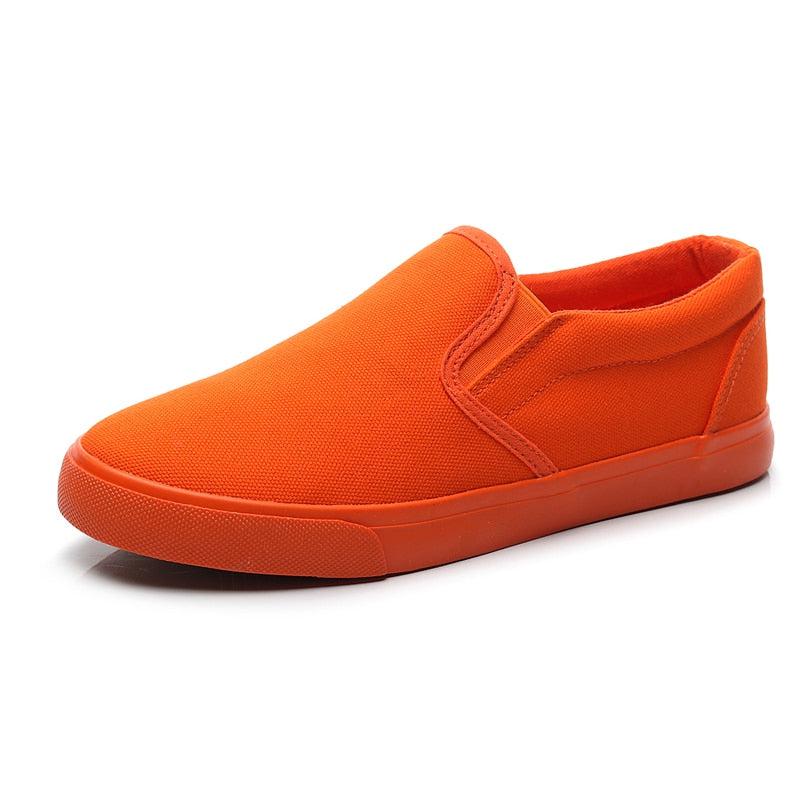 Men’s Orange Splatter slip-on canvas deals shoes