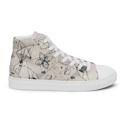 Origami Foxy high top canvas shoes