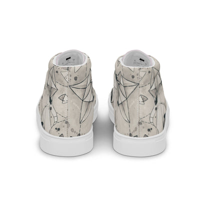 Origami Foxy high top canvas shoes