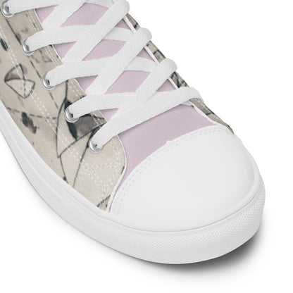 Origami Foxy high top canvas shoes