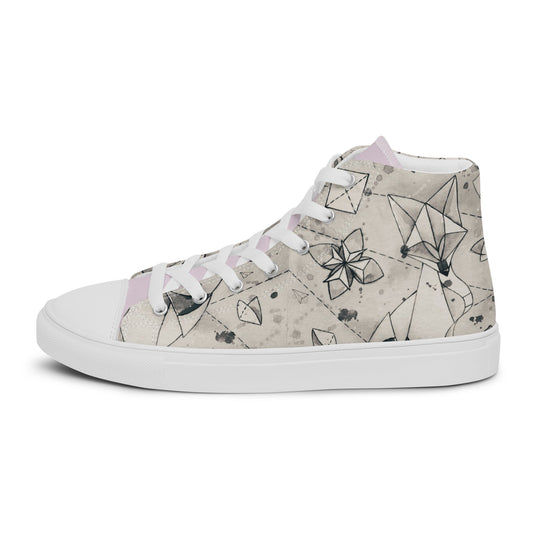 Origami Foxy high top canvas shoes