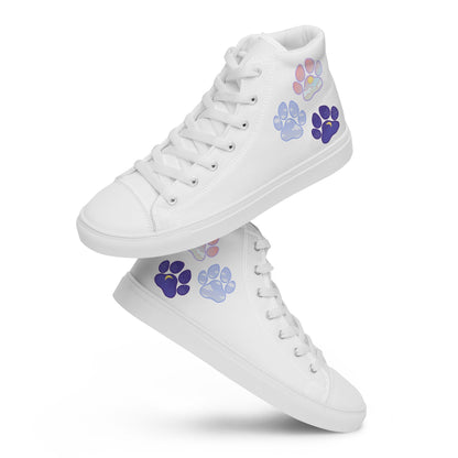 Paw Life - Women's High-Top Canvas Shoes