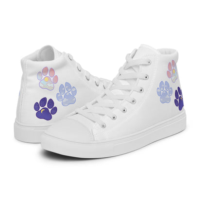 Paw Life - Women's High-Top Canvas Shoes