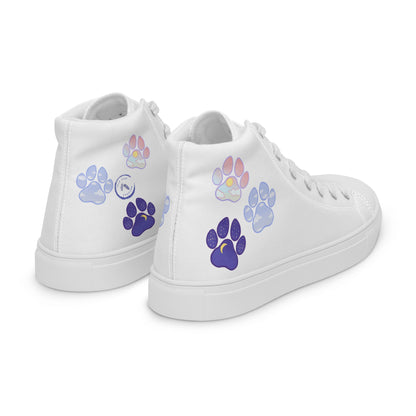 Paw Life - Women's High-Top Canvas Shoes