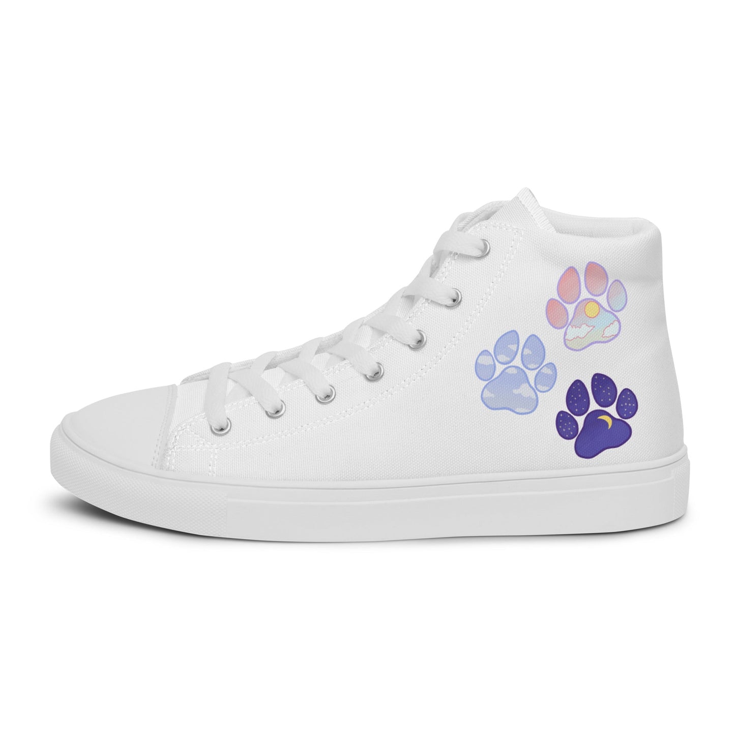 Paw Life - Women's High-Top Canvas Shoes