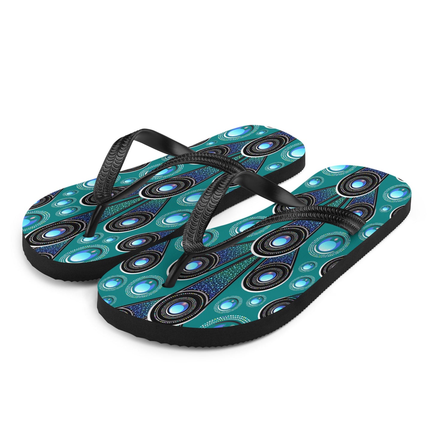 Peafowl Flip-Flops