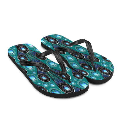 Peafowl Flip-Flops