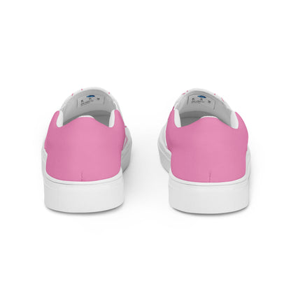 Pink Flamingo women's slip-on canvas shoes