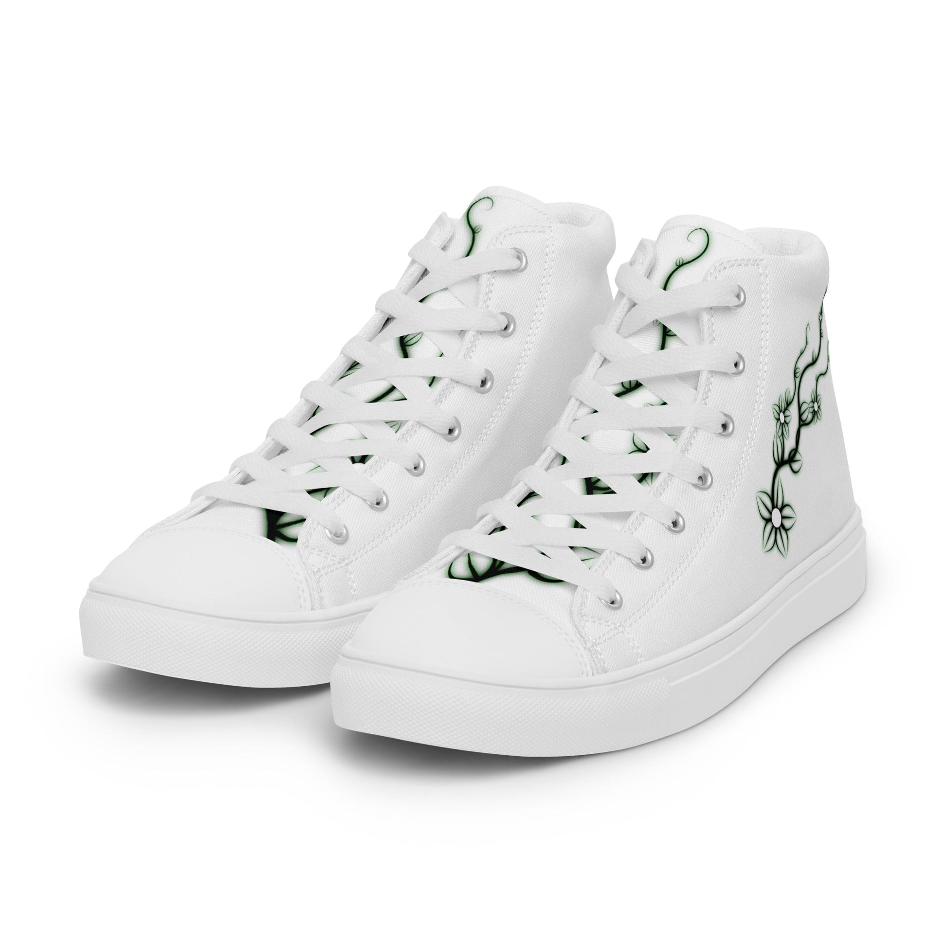 Poison Ivy high top canvas shoes